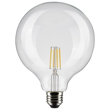 4 Watt G40 LED Lamp, Clear, Medium Base, 90 CRI, 2700K, 120 Volts